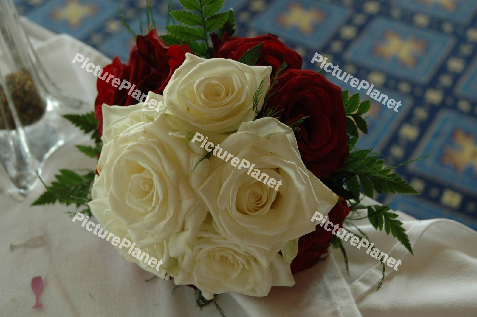 White & Red Roses